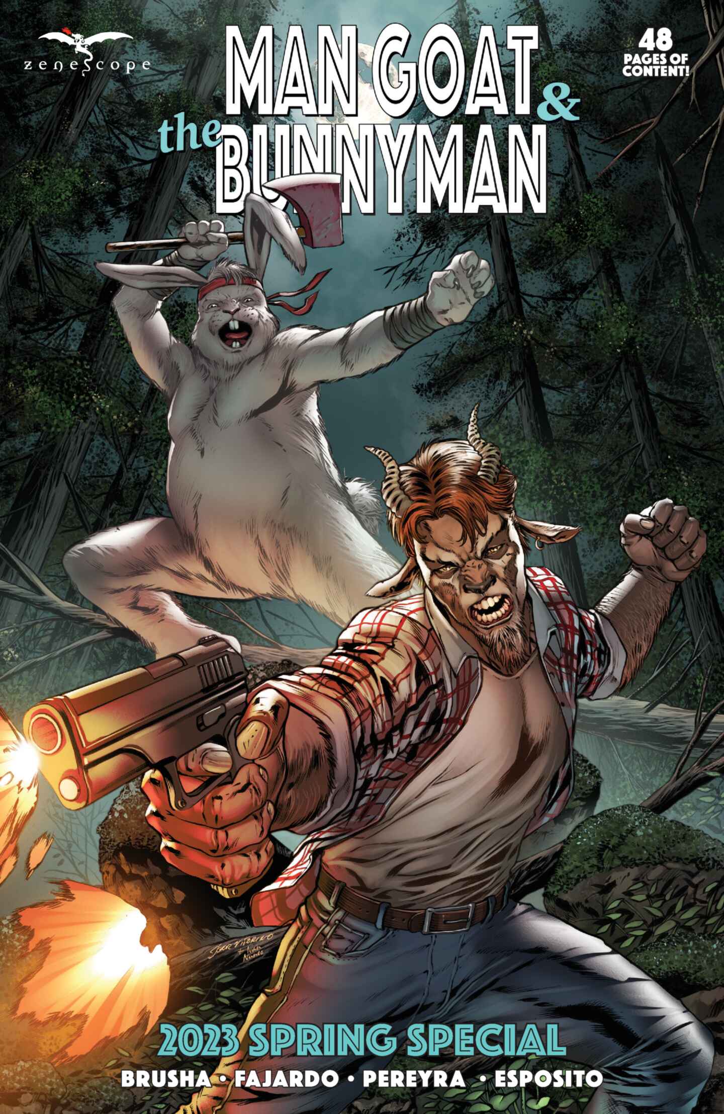 poster for Man Goat & The Bunnyman, Volume 1