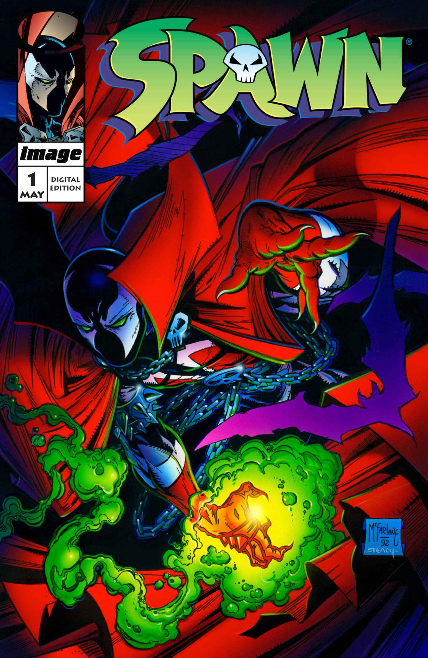 poster for SPAWN #1 (1992) (Digital)