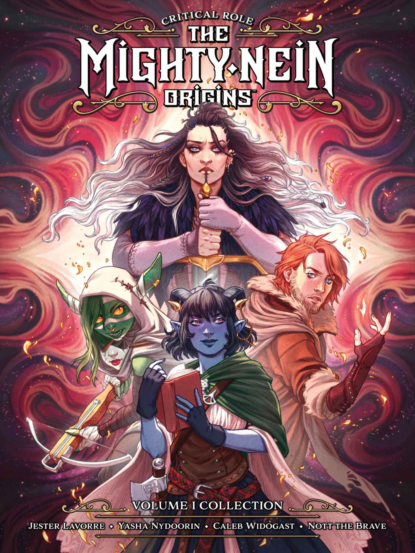 series cover for Critical Role: The Mighty Nein Origins from inkypen