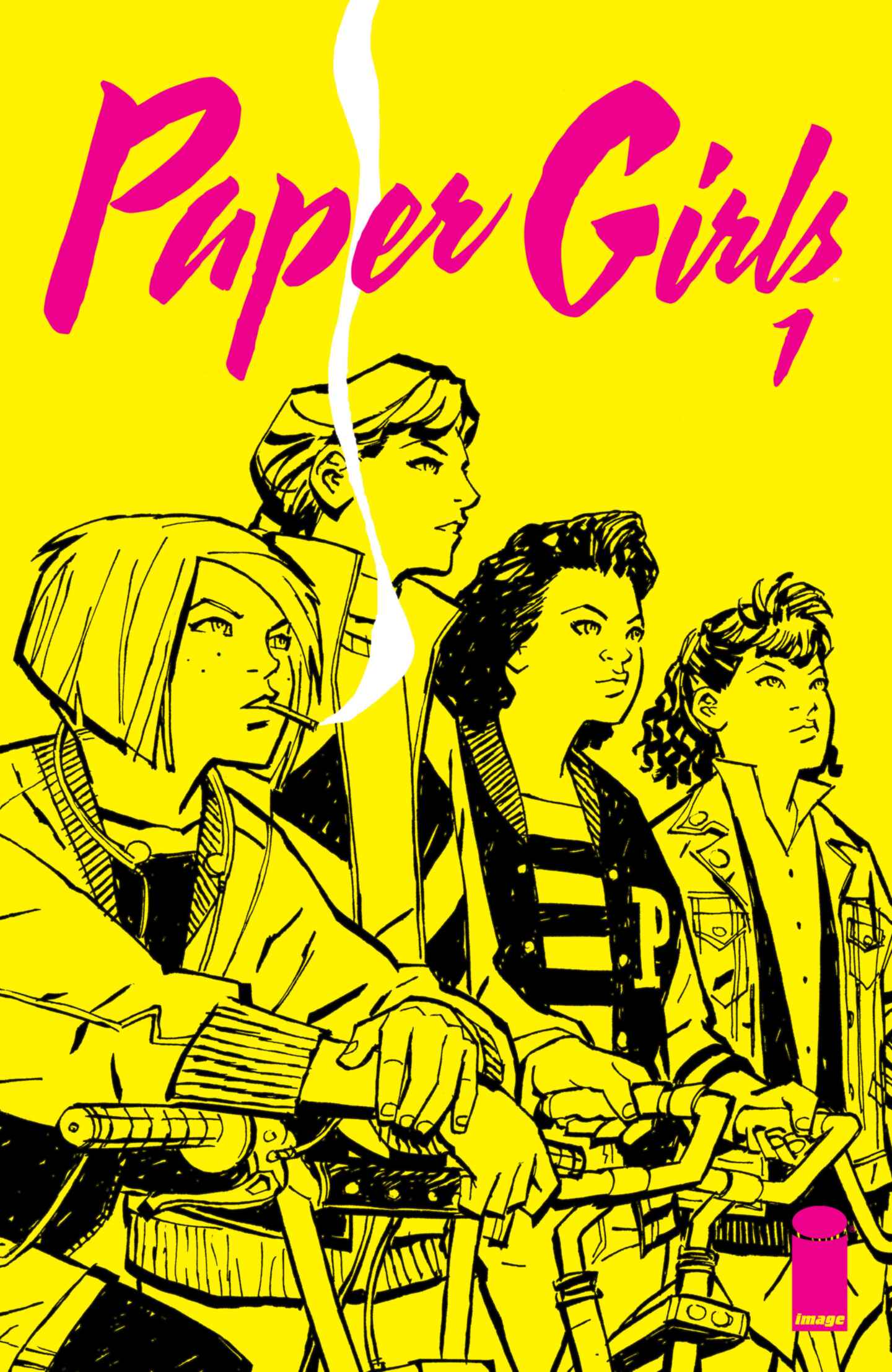series cover for Paper Girls from inkypen