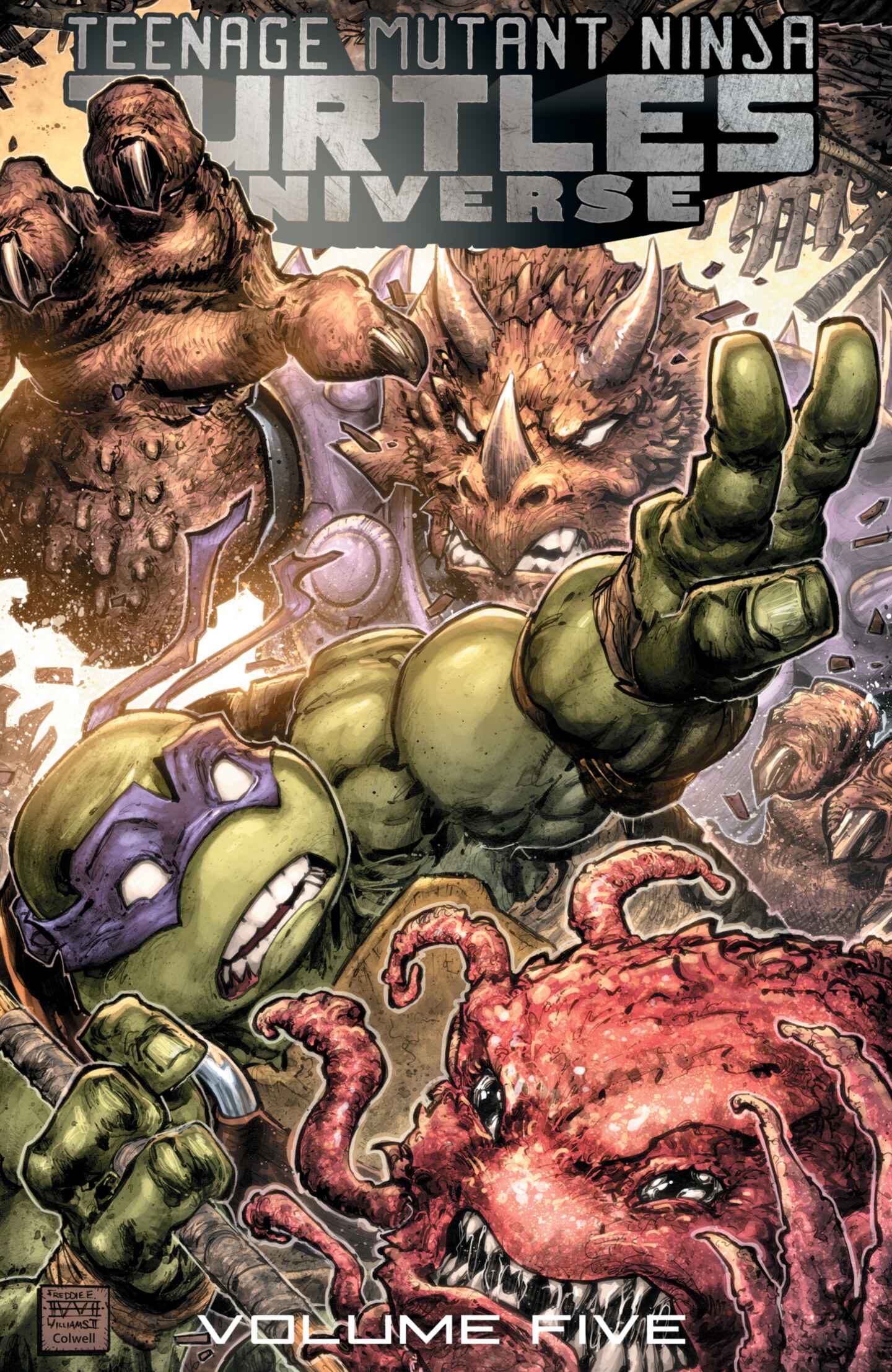 poster for Teenage Mutant Ninja Turtles Universe, Volume 5