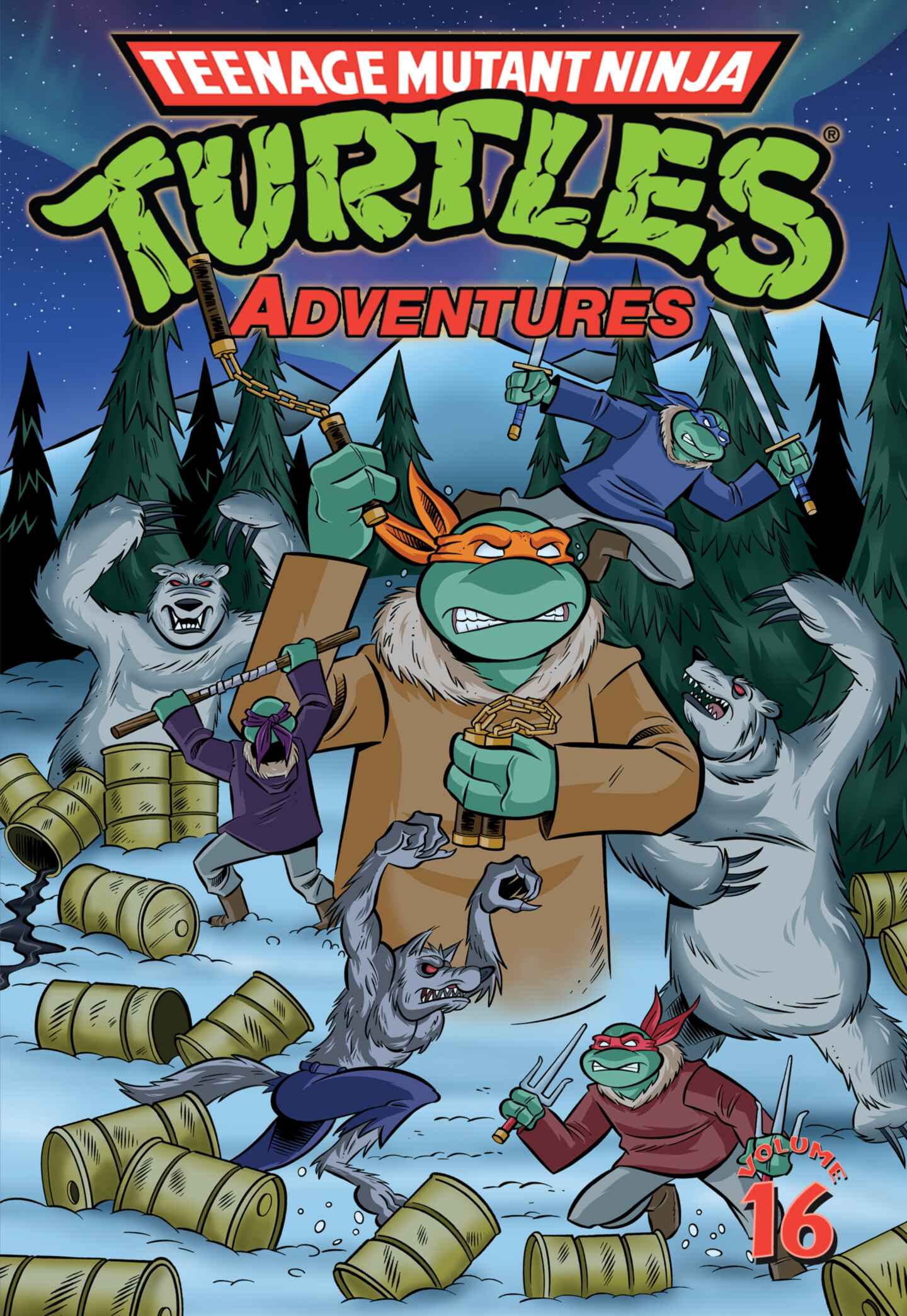 poster for Teenage Mutant Ninja Turtles: Adventures, Volume 16