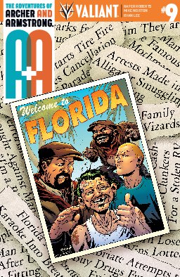 poster for A&A: The Adventures of Archer & Armstrong #9
