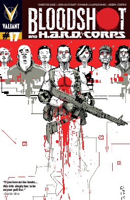 poster for Bloodshot and H.A.R.D. Corps #17