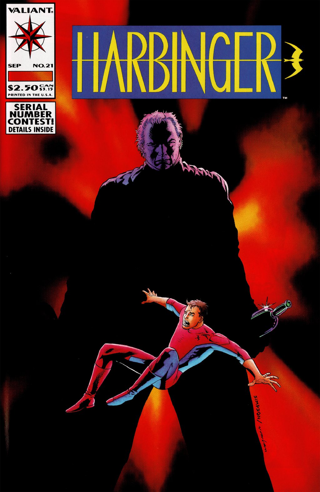 cover for Harbinger (1992), Volume 21