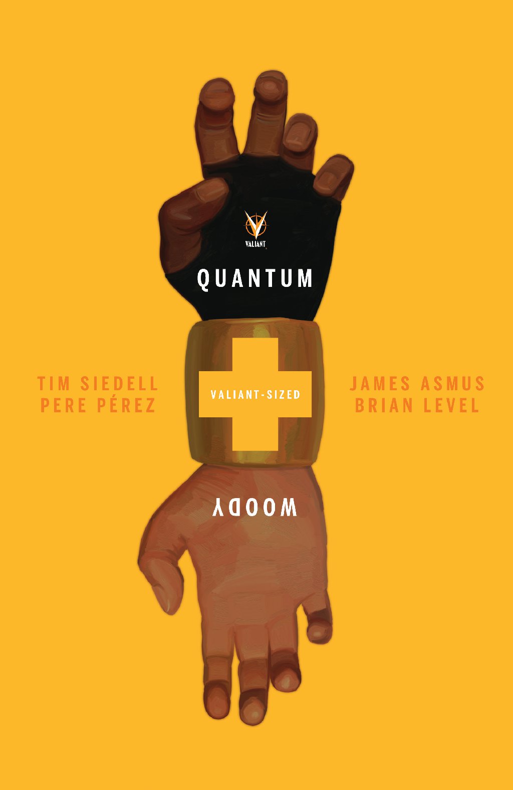 cover for Valiant-Sized Quantum and Woody #1