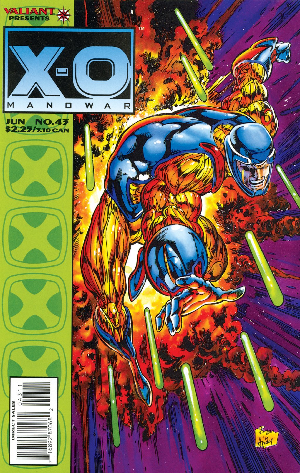 cover for X-O Manowar (1992) #43